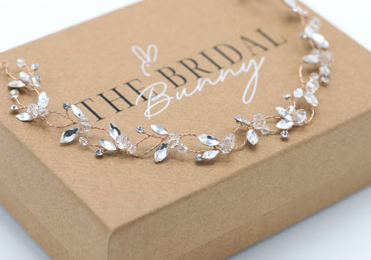 Iris Wedding Hair Vine