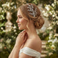 Olive Crystal Branch Bridal Head Piece