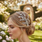 Olive Crystal Branch Bridal Head Piece