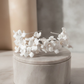 Petunia White Floral head band