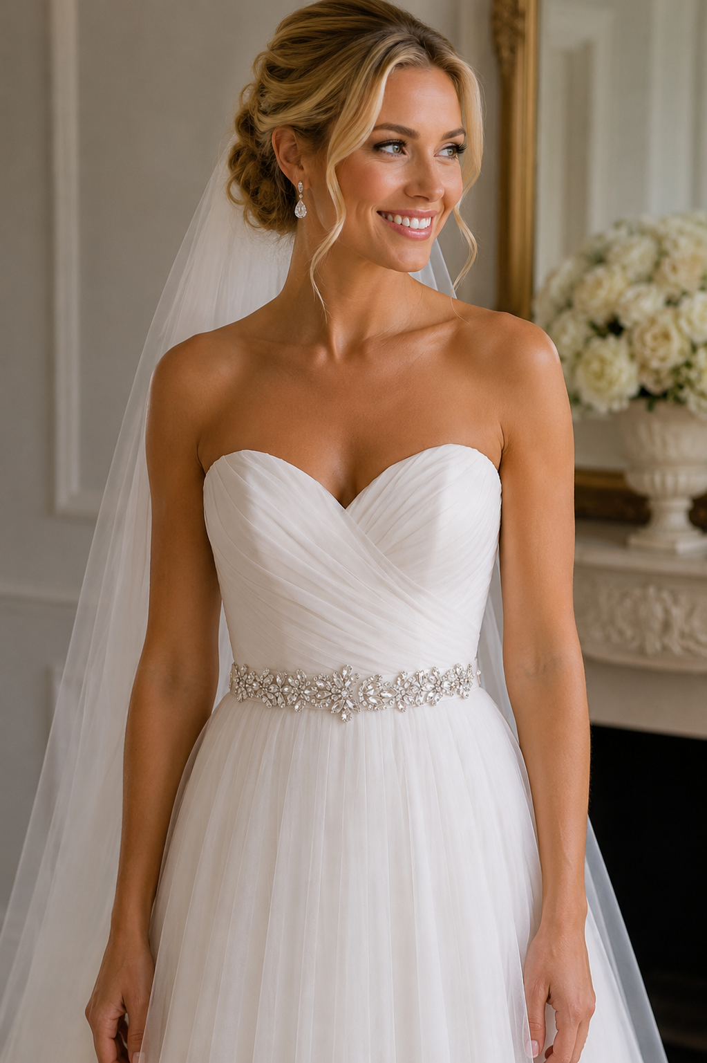 Scorpio Crystal Bridal Belt