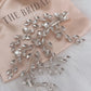 Olive Crystal Branch Bridal Head Piece