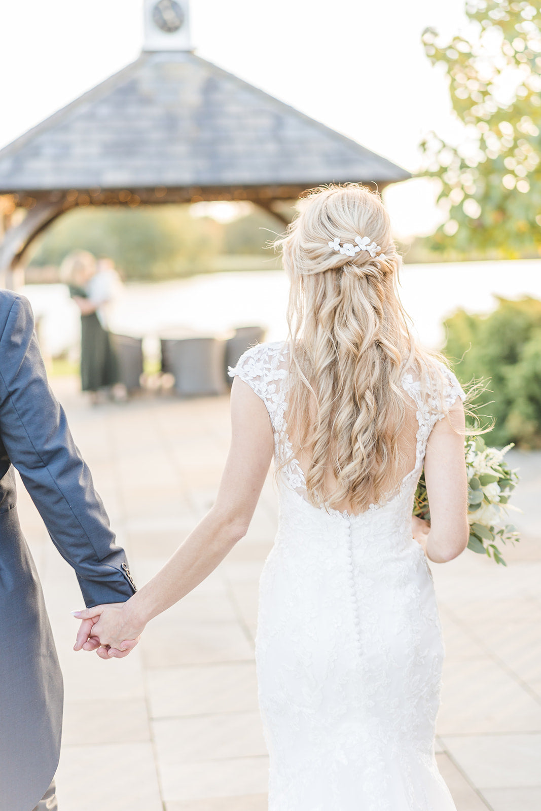 Adelaide Clay Flower Hair Pins The Bridal Bunny